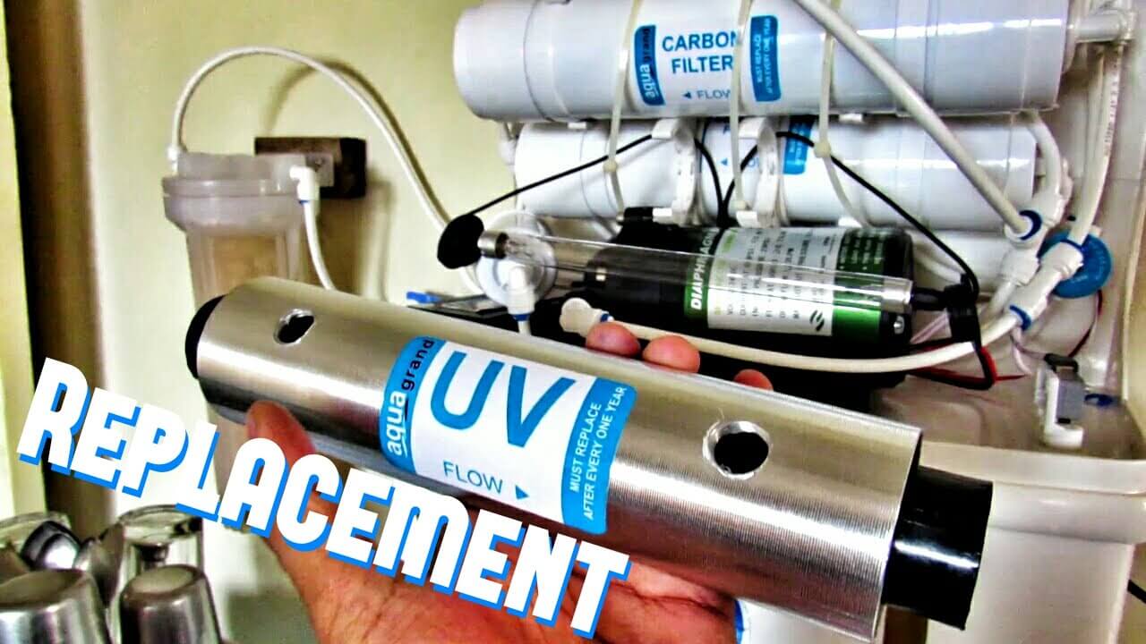 How to replace the UV water filter light bulb.