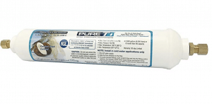 LASCO 37-1821 Ice Maker Inline Filter with 1/4-Inch Compression Connection, 2-Inch x 10-Inch