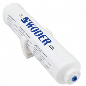 Woder 10K-JG-1/4 Ultra High Capacity Inline Water Filter – 3 Years or 10K Gals - USA Made - with 1/4" Built-in (Welded) JG Fittings – Fits All Unbraided ¼” PVC or 1/8” PEX