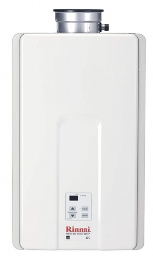 Product image of Rinnai V75IP 7.5 GPM Indoor Low NOx Tankless Propane Water Heater
